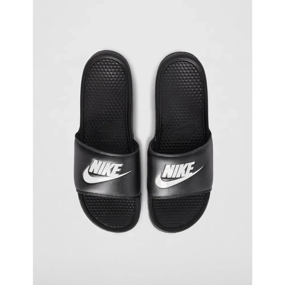 NWT Nike Benassi JDI Men's Slides Black/White Size 15 Athletic Sandals
